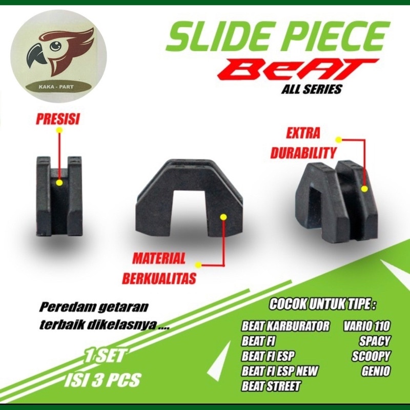 slider slide piece set klip rumah roller beat vario 110 GCC F1 / Slider beat f1 / beat pop / scoopy f1 / vario / slider rumah roller/ GCC