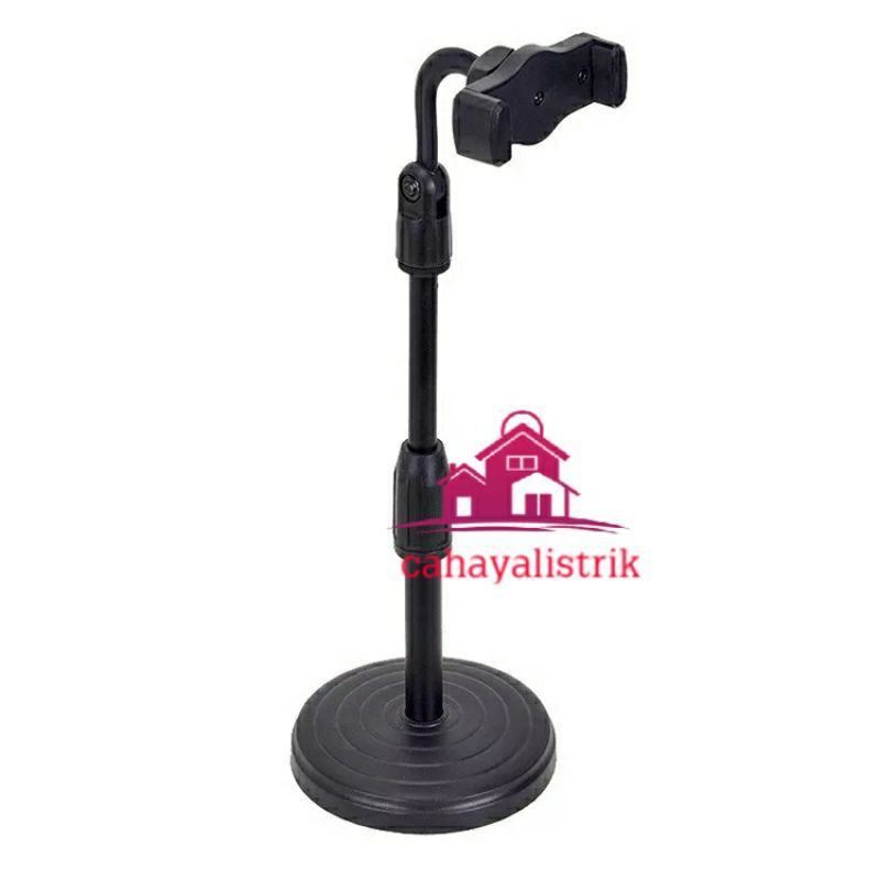 Stand Holder HP Handphone Penyangga Broadcasting Putar 360 Desktop