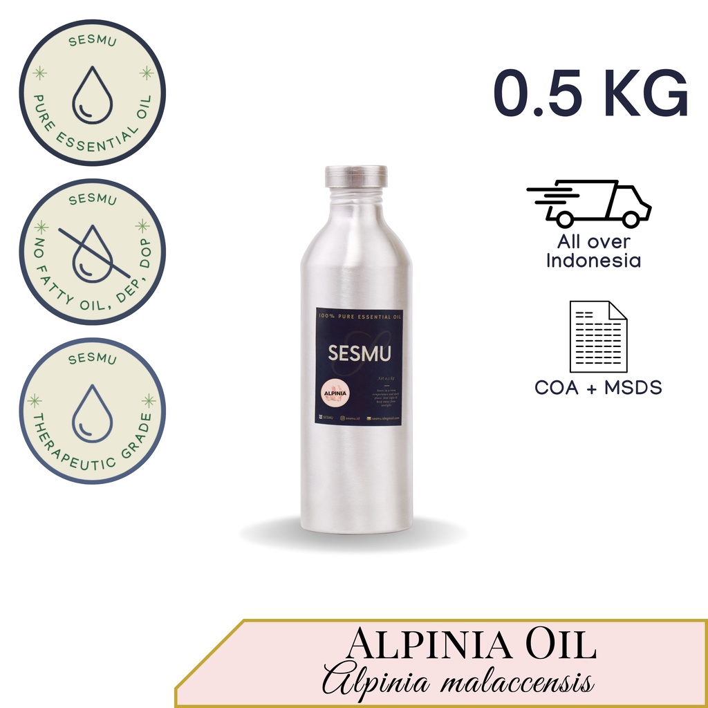 500 GR / 500 ML ALPINIA (LENGKUAS) 100% PURE ESSENTIAL OIL / MINYAK ATSIRI
