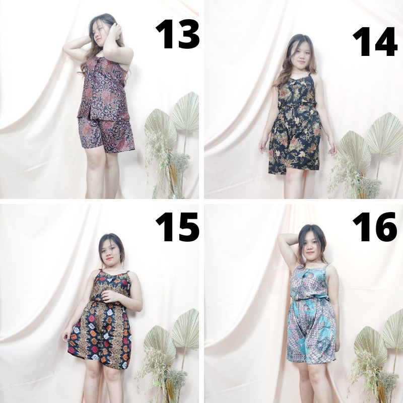 SB Collection Stelan Tannisa Tanktop dan Celana Pendek Batik Wanita All Size