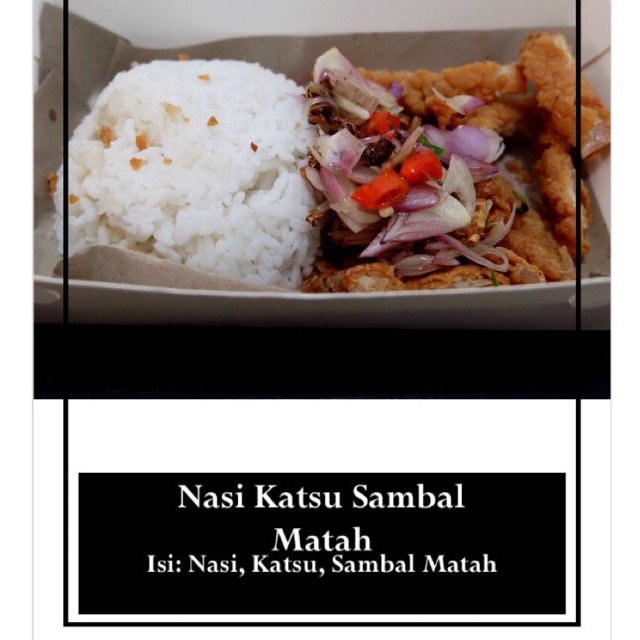 

Nasi katsu sambal matah