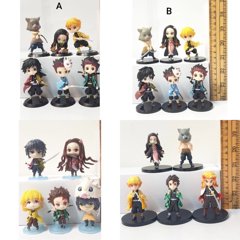 Action Figure Demon Slayer Kimetsu No Yaiba Set isi 6