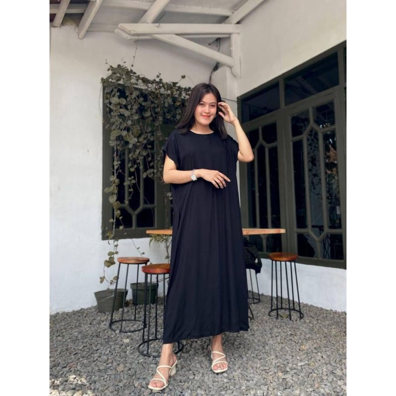 Daster Long Busui Panjang Semata Kaki / Daster Polos Viral Kekinian