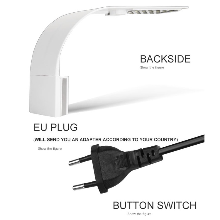 Lampu Aquarium LED Light Super Slim Clip On 10W / Lampu Aquarium Led Putih Lampu Aquarium Minimalis / Lampu Led Aquarium Mini Murah Lampu Lampu Aquarium Led Anti Air Aquarium Clip / Lampu Aquarium Terang Aquarium Lampu LED Light Super Slim Clip On 10W