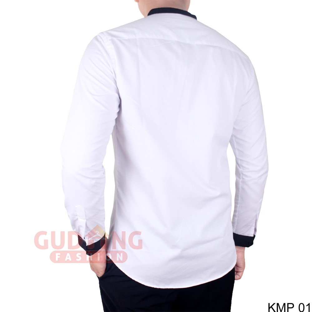 Kemeja Koko Muslim Kerah Shanghai Slimfit Panjang - KMP 01