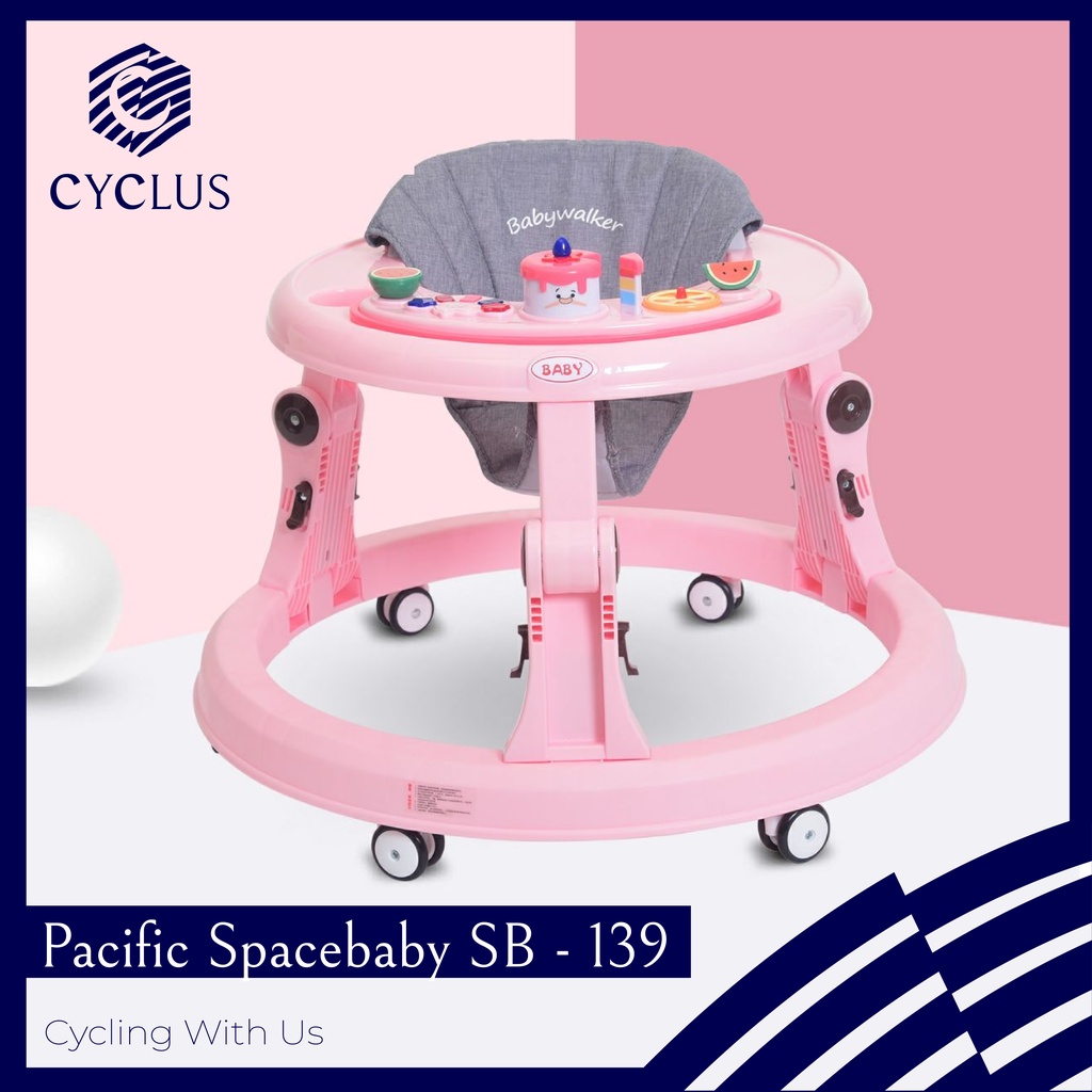babywalker baby walker spacebaby pacific sb  139