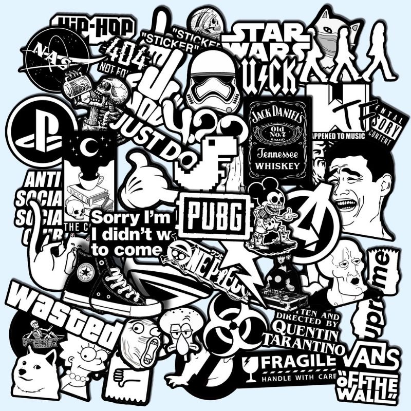 

50 pcs Sticker / Stiker / Tempelan Meme A