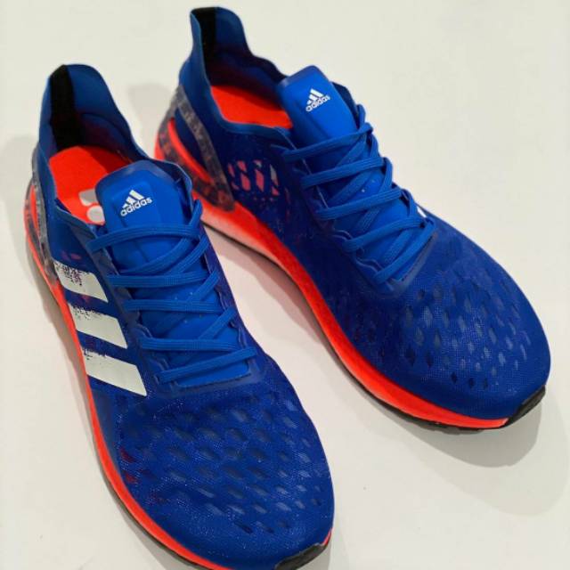 Sepatu sneakers Adidas ultraboost pb blue orange