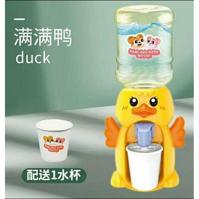 mainan dispenser anak bebek galon air mini duck