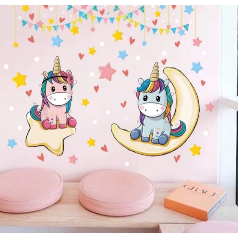 stiker dinding little poni // wall sticker cute