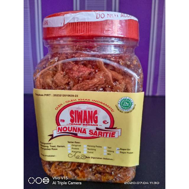 

Siwang Nounna Saritie 170 gr Paket 1kg=6 toples