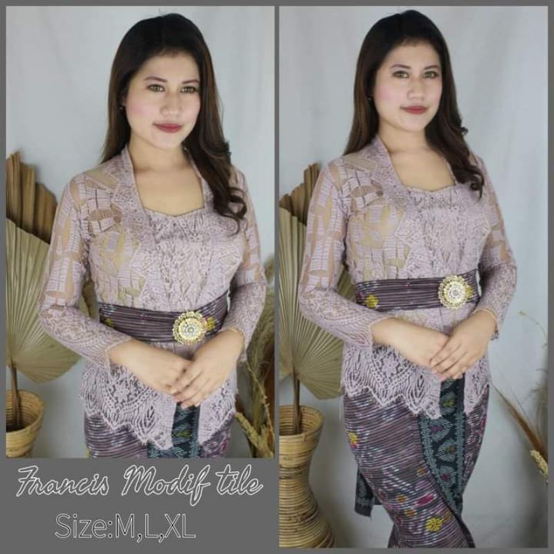 Kebaya brokat modif tile