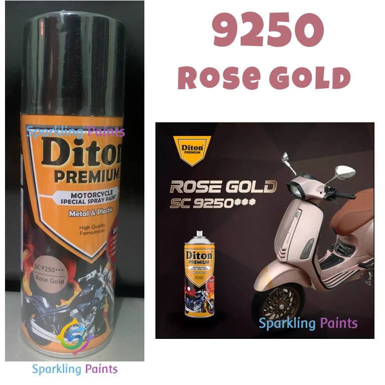 Pilox Diton Premium ROSE GOLD 9250 400ml Warna Rosegold Emas Mawar  Pink Trendi pilok pylox