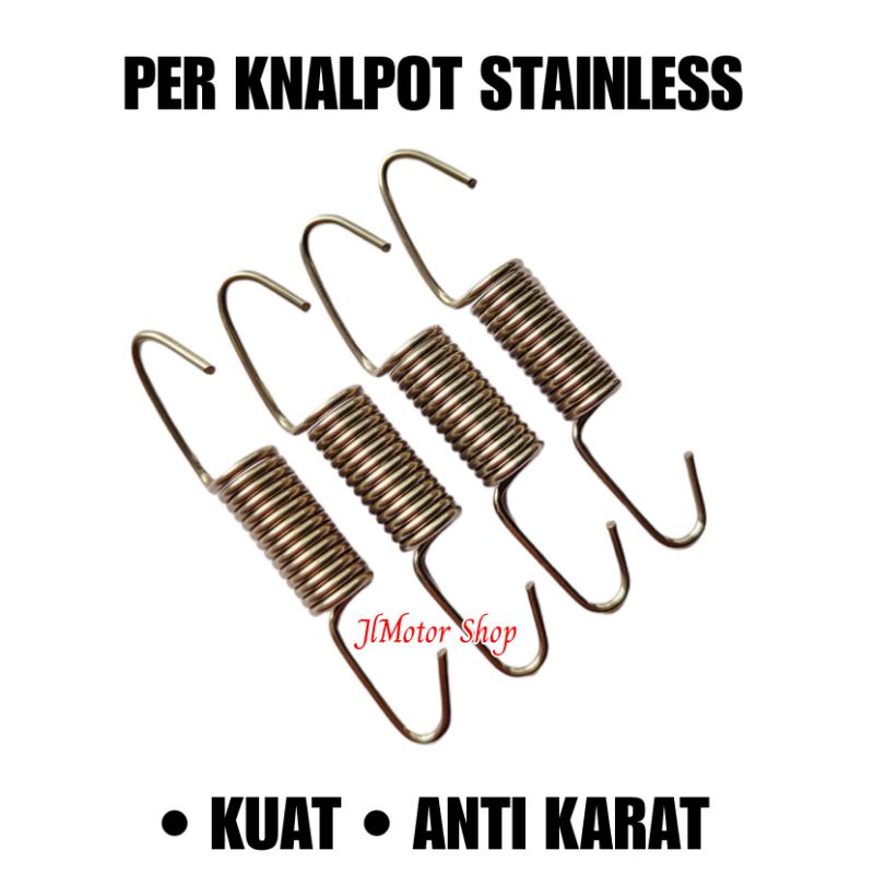 PER Knalpot ASLI BAHAN STAINLESS ANTI KARAT Original 2 Biji / SEPASANG Universal