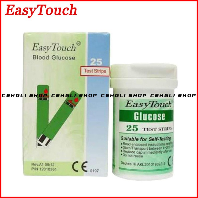 EASY TOUCH BLOOD GLUCOSE STIK STRIP GULA DARAH EASYTOUCH TEST STRIPS CEK TES CHECK STICK