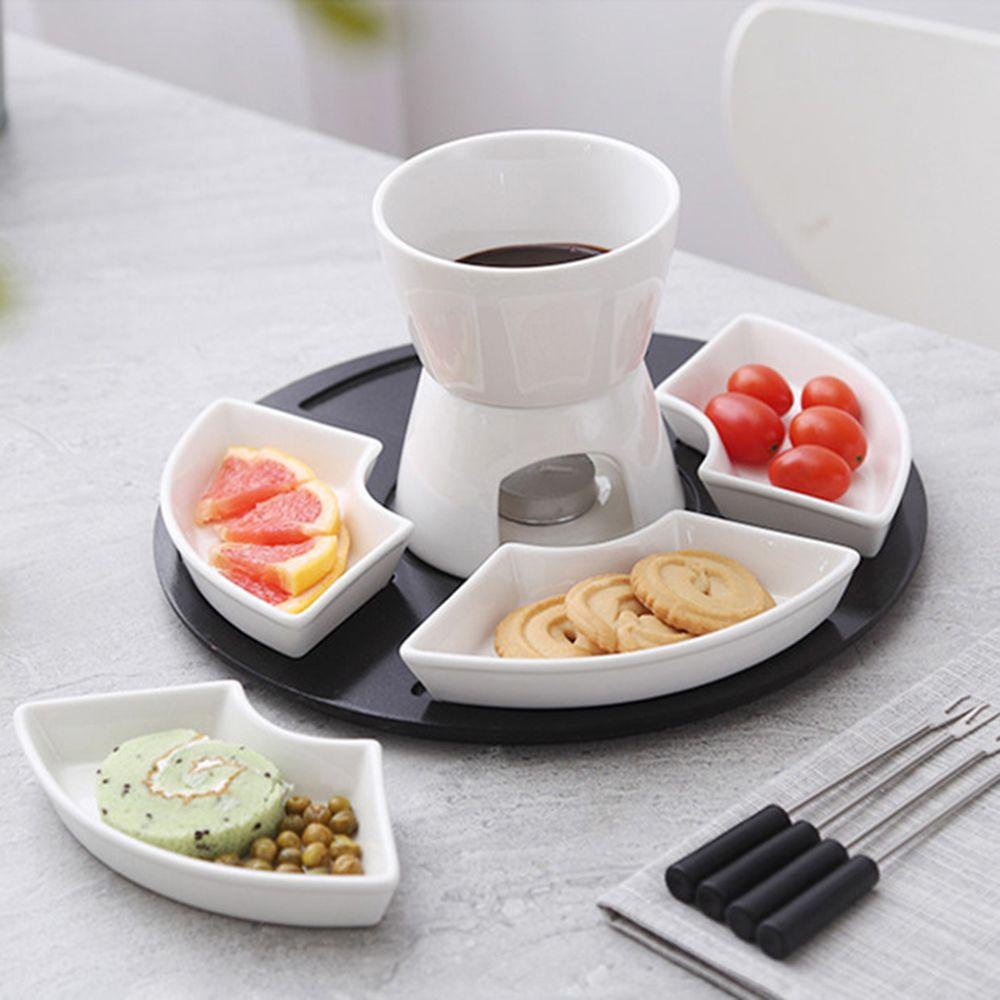 TOP Pot Putih Set Garpu Fondue