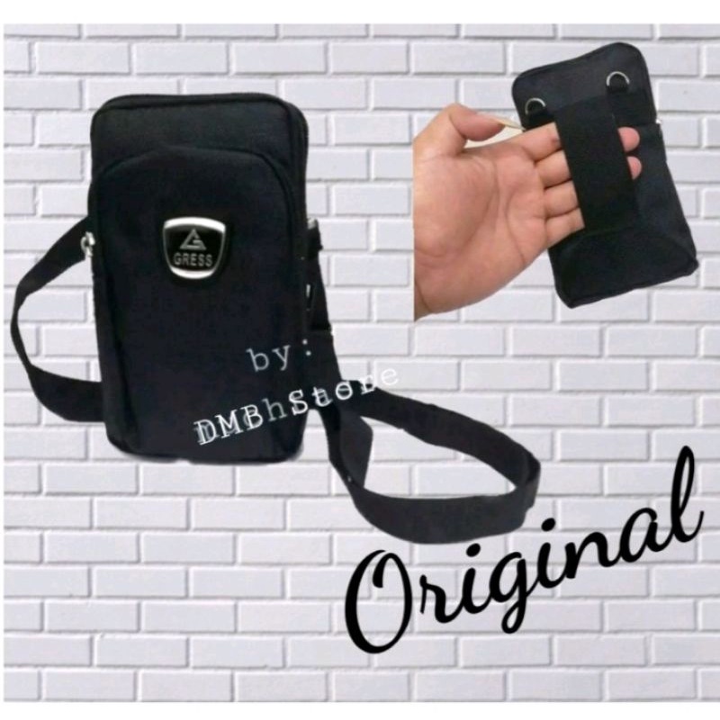 Tas hp 7 inch-Tas pinggang-Tas mini-Tas selempang HP pria