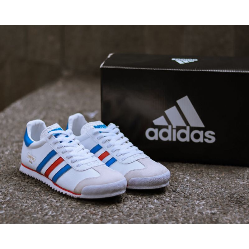 red white blue trainers