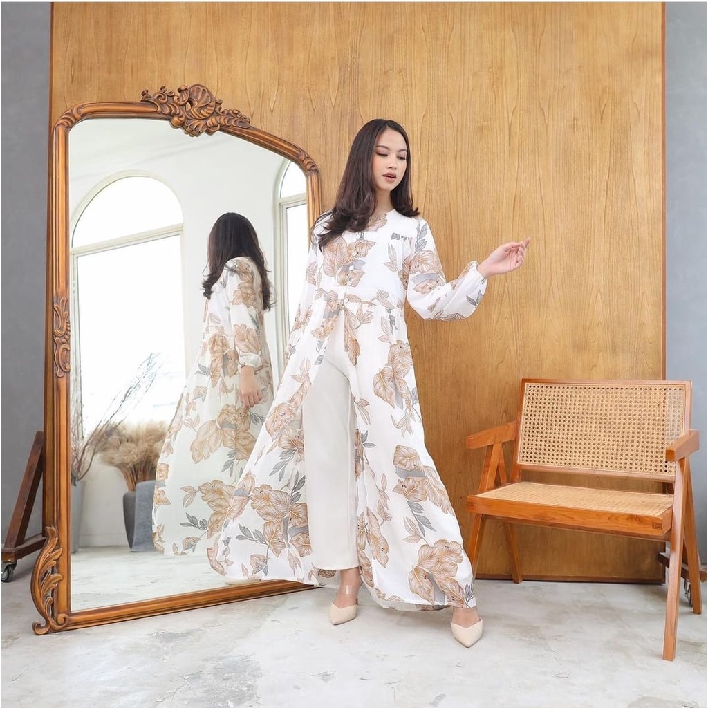 BEFAST - ZEC OOTD Wanita Dress MIUZ / Spring Dress / Dress Wanita Muslimah / Dress Lengan Panjang / Dress Keluaran Terbari 2022 / Dress Casual / Dress Motif / Dress Remaja Kekinian