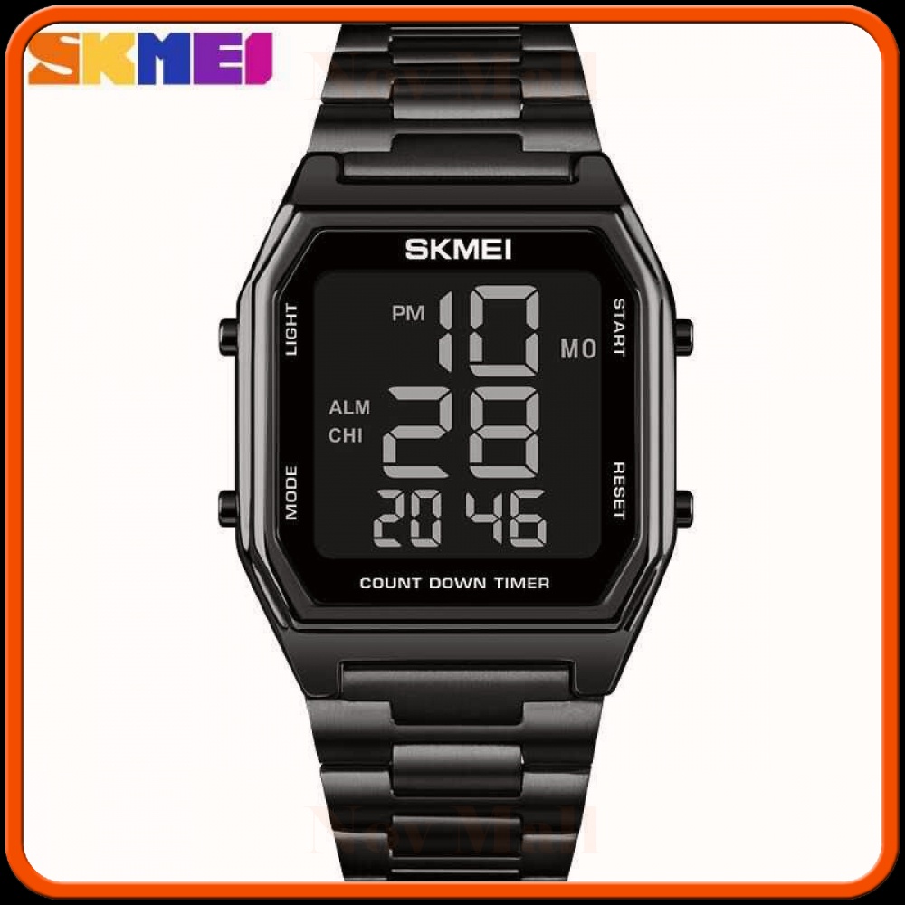 SKMEI Jam Tangan Digital Pria Strap Stainless Steel - 1735