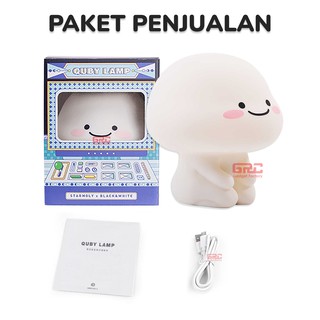 Lampu Tidur Pentol Quby Lamp Star Moly Soft Head Lampu Meja Lucu