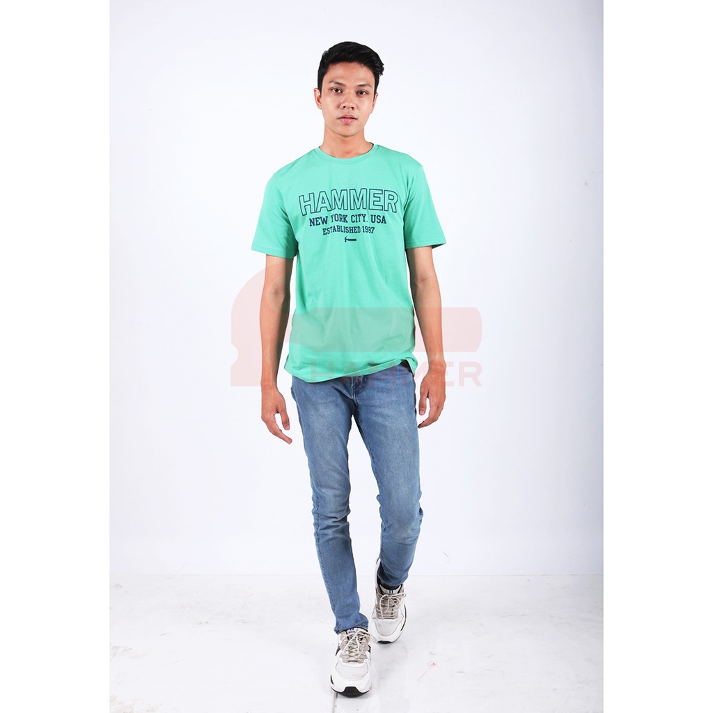  Hammer  Kaos  Grafik Pria  J1TG178 CAM Green Shopee Indonesia