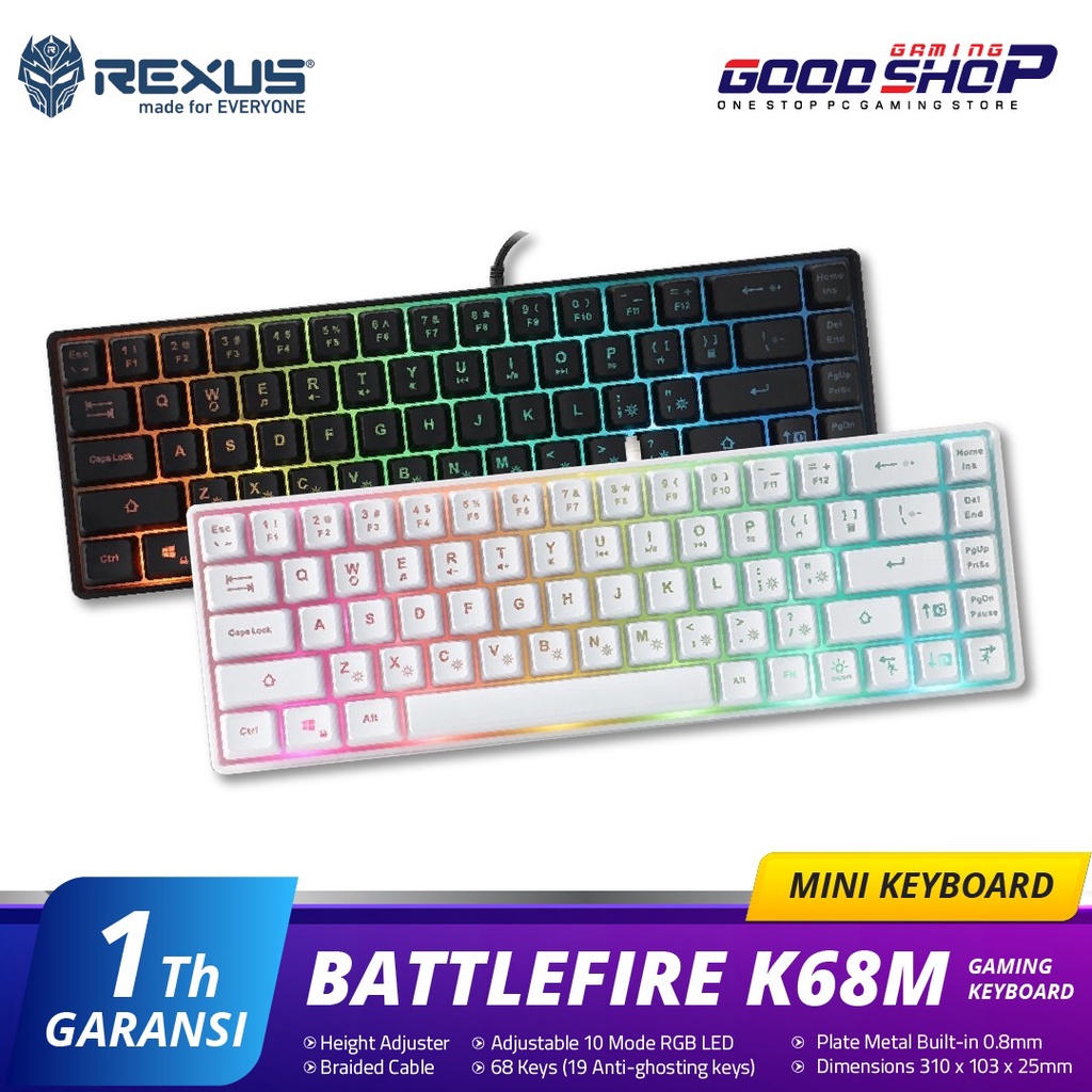 Rexus K68M Keyboard - Gaming Keyboard