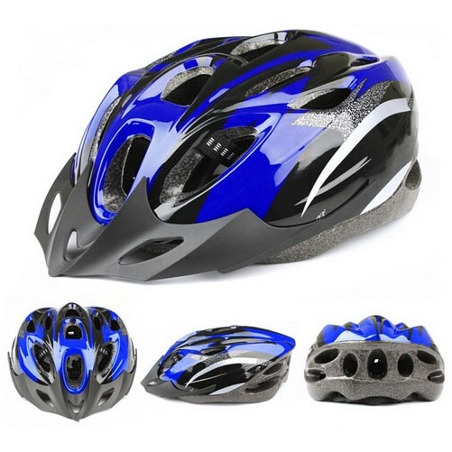 TaffSPORT Helm Sepeda EPS Foam PVC - x31 HITAM/BIRU