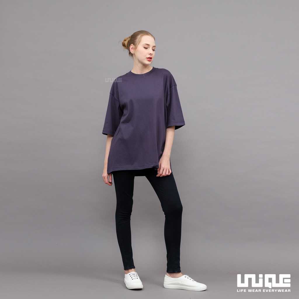 UNIQUE - (Basic Series) Kaos Polos Oversize Basic Grey Stone