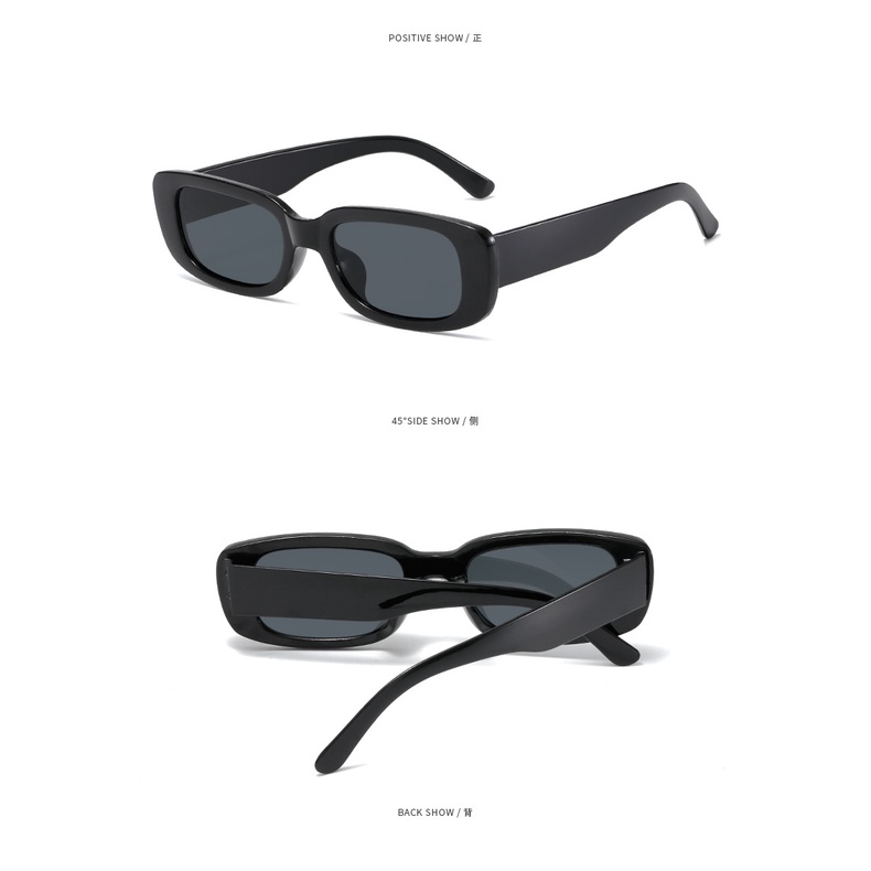 Hip Hop Retro Rectangular Glasses Unisex UV Protection