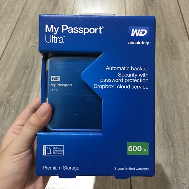 HDD Harddisk External WD My Passport Ultra 500gb