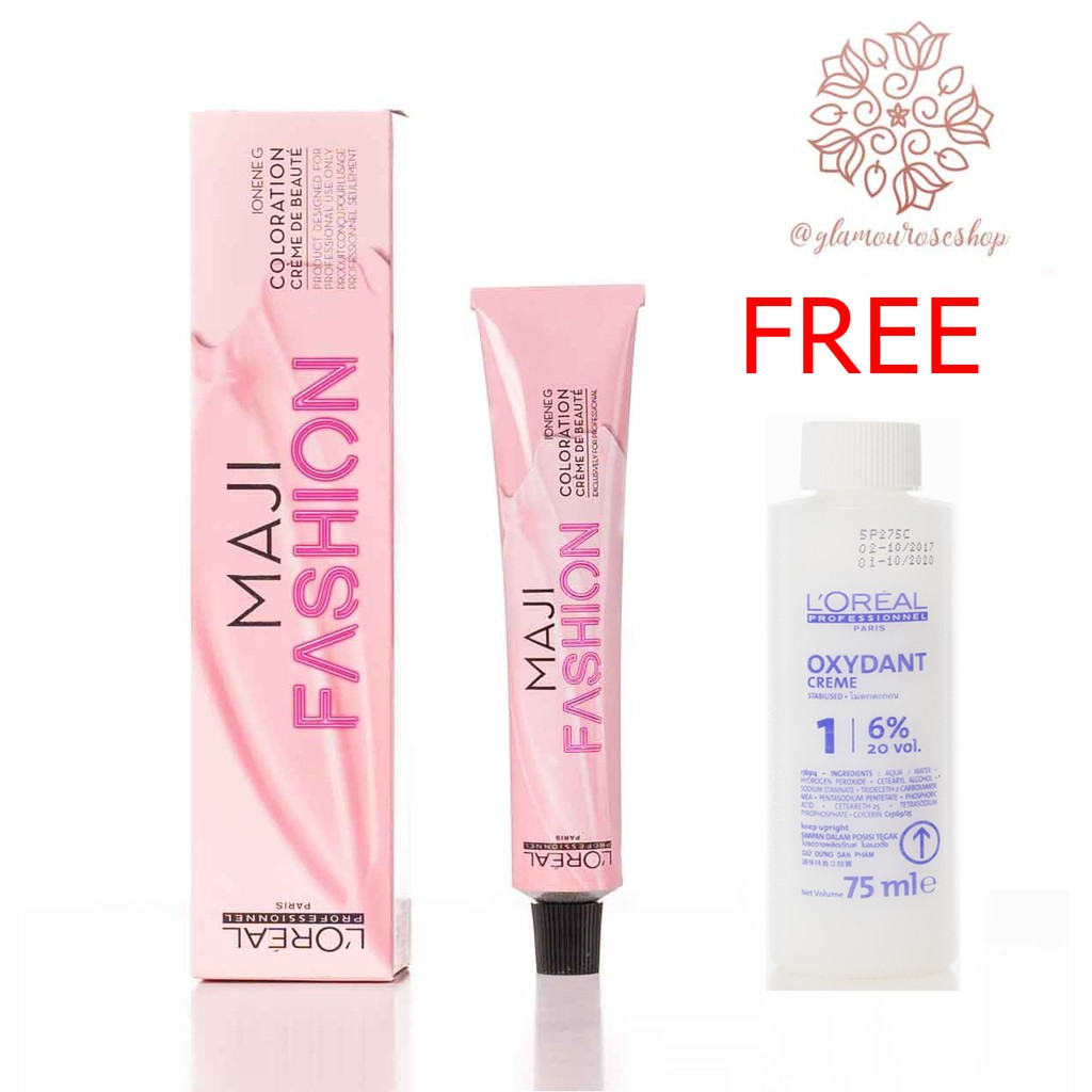 ❤️Glamouroseshop❤️ Loreal MAJIREL / L'oreal Maji Color Kit / Maji Fashion Kit PROMO FREE OXYDANT Hemat 29.000