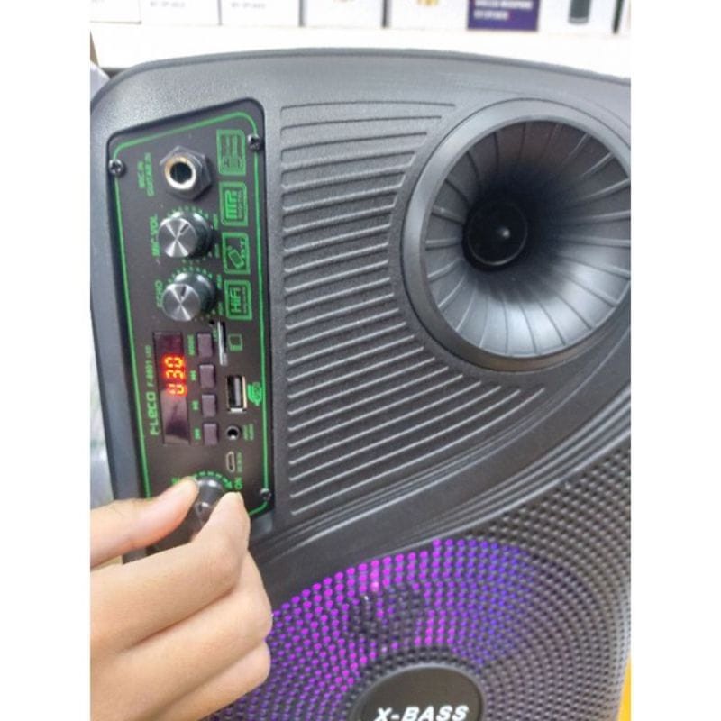 COD SPEAKER BLUETOOTH 8'5 INCH F-8801 PLUS MIC KARAOKE + REMOTE CONTROL//SPEAKER FLECO X-BASS//SPEAKER SALON AKTIF//SPEAKER KARAOKER KARAUOKE