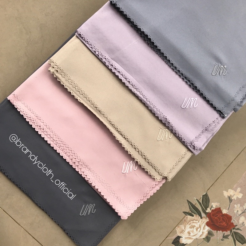 Hijab Segiempat Voal Miracle Plain Masker Umama