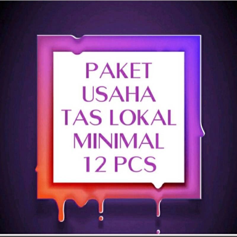 paket usaha tas lokal baru#hrga tertera per pcs#minimal 12 pcs