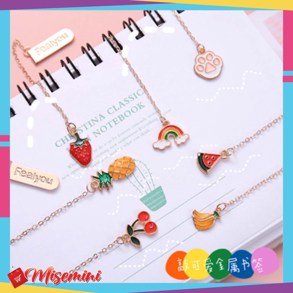 

Ⓜ️Ⓜ️️Pembatas Buku Karakter Korean Ins Cartoon Metal Pendant Bookmark