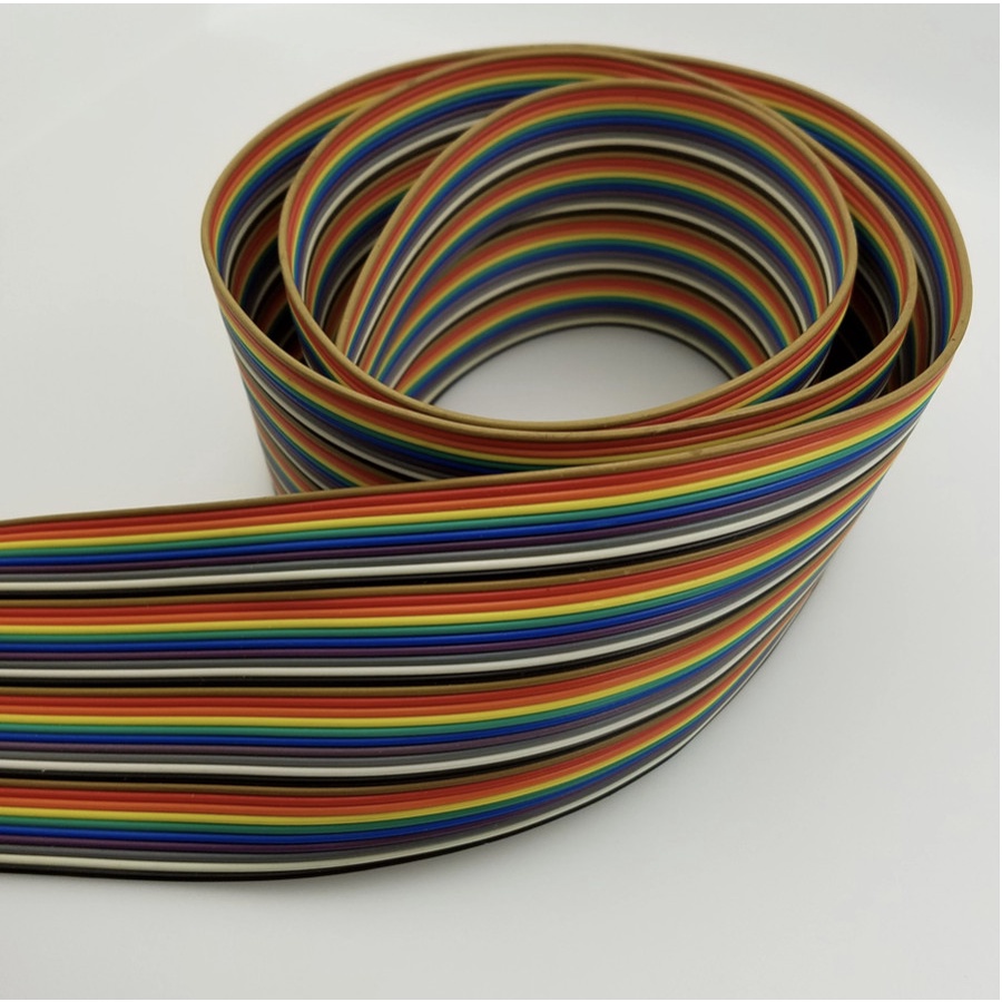 Rainbow cable pelangi kabel pita 60p 60 pin pitch 1.27mm per meter