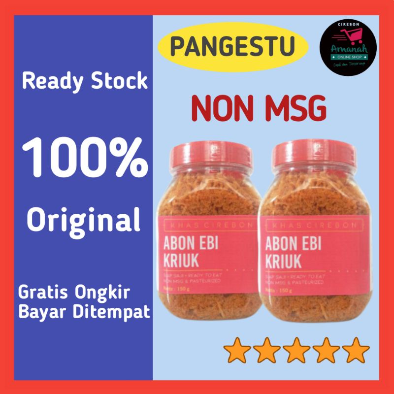 

Pangestu Abon Ebi Kriuk Khas Cirebon Halal 150gr