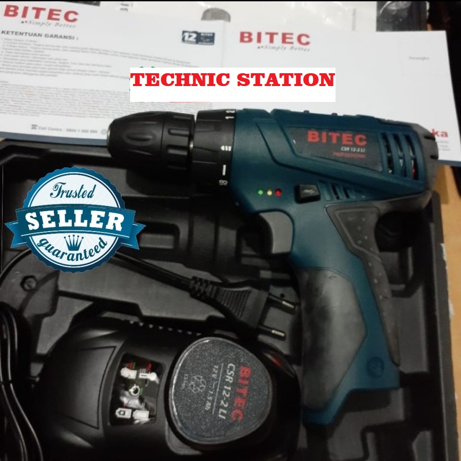 Bor Baterai BITEC Cordless drill CSR12-2Li CSR 12-2 LI