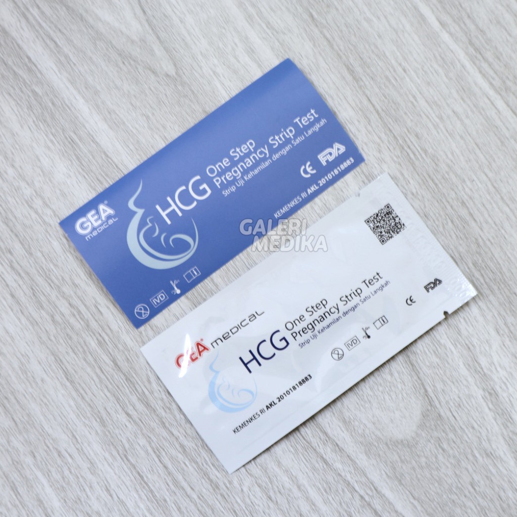 GEA HCG Strip Test Kehamilan / Uji Kehamilan - Test Pack Box Isi 50