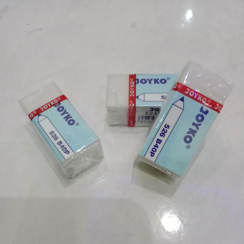 (ISI 40PCS) PENGHAPUS PENSIL JOYKO 1 PAK PENGHAPUS PENSIL JOYKO MURAH