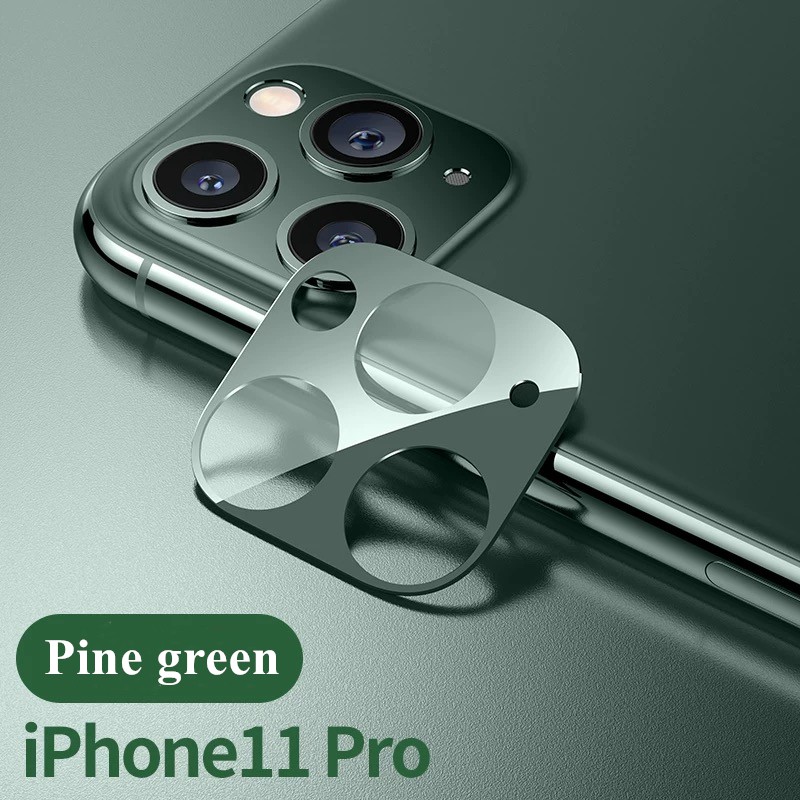 Film pelindung warna kaca lensa resmi yang sama untuk pelindung kamera iPhone 11 Pro Max