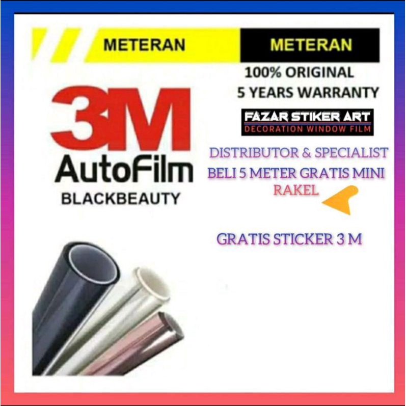 Kaca Film 3M Auto Black Beauty Stiker Kaca Film 3M Mobil Kaca Film 3M Kantor Kaca Film 3M Jendela Rumah Kaca Film 3M Kanopy dan Untuk Gedung
