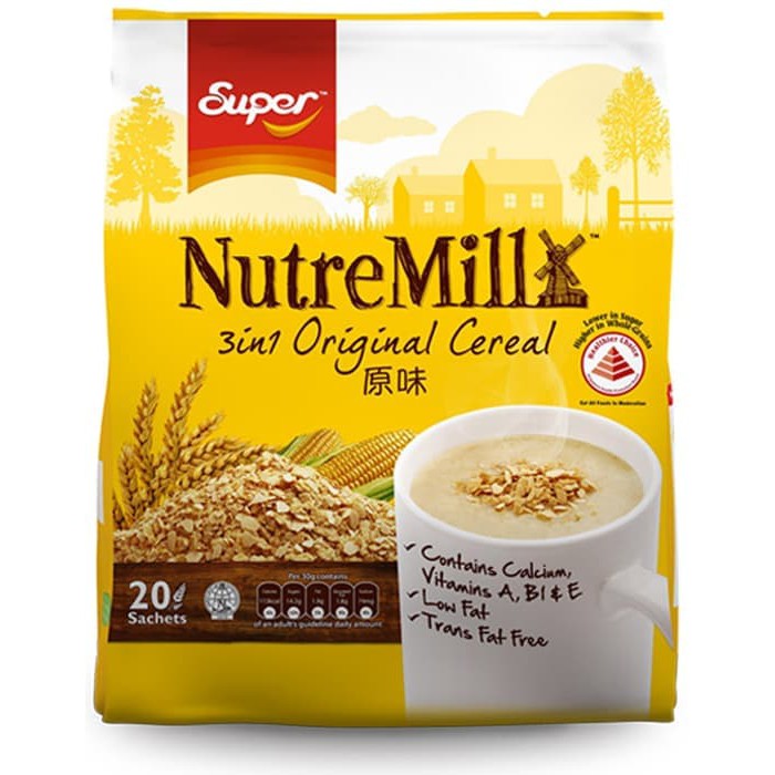 

#HANDCARRY Super Nutremill 3 in 1 Cereal Original 20sX30g - UFOHCR1098