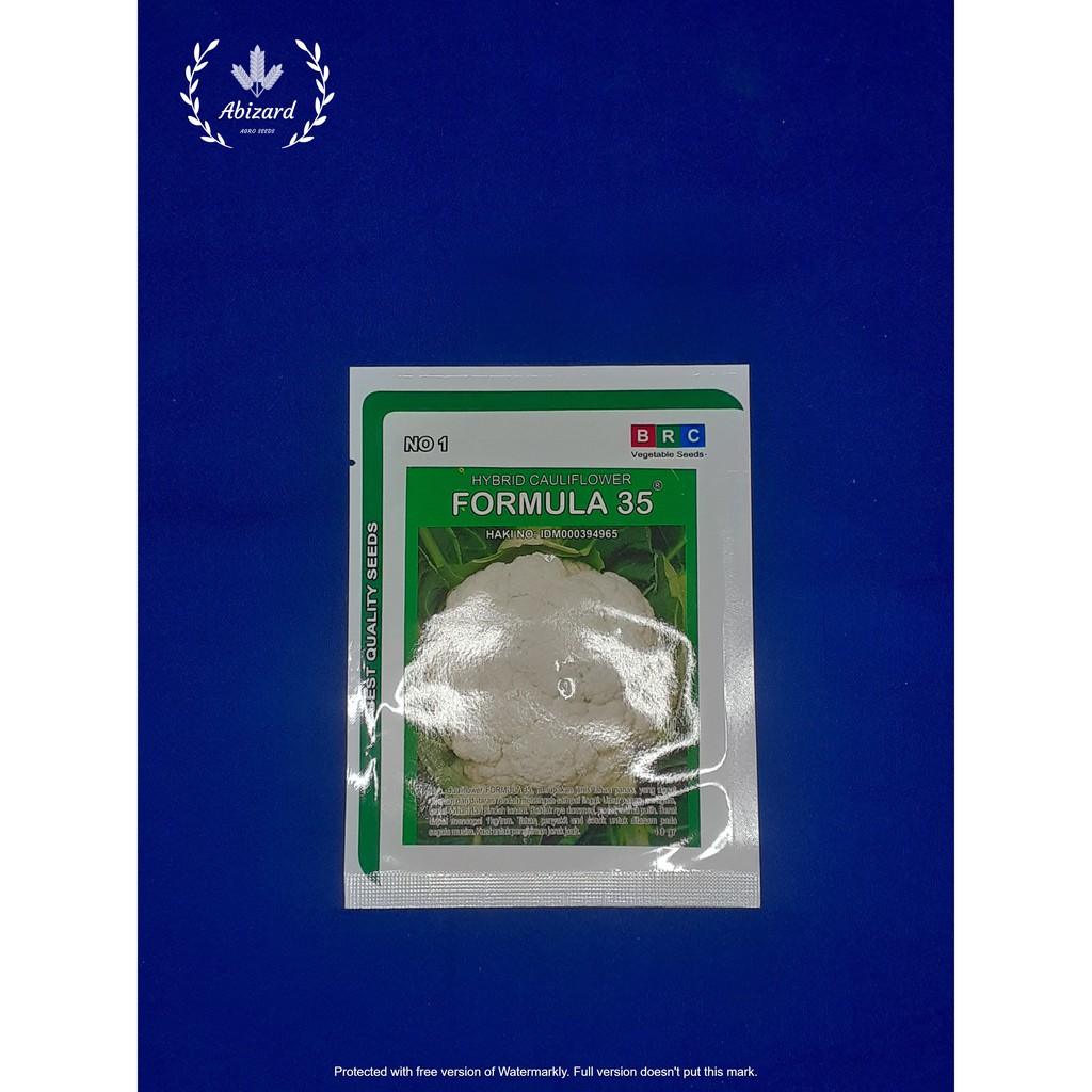 Benih Bibit Bunga Kembang Kol burkol Formula 35 Kemasan 10Gr Original BRC