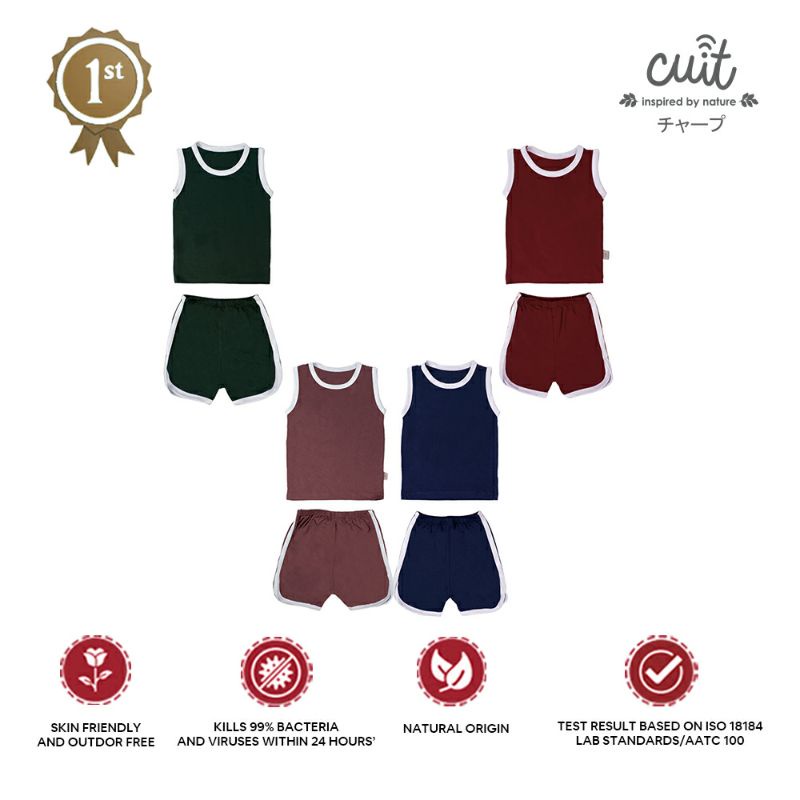 CUIT Babywear Setelan Mari Kutung Celana Pendek Baby Toddler