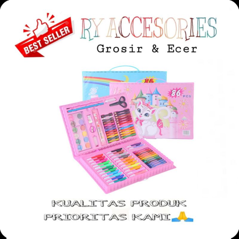 

RY - Crayon menggambar Art set Crayon 68 pcs Crayon anak Artset 68pcs alat lukis