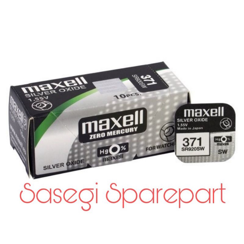 Baterai Maxell 371 SR920SW Baterai Maxell 371 Maxell 920 Original