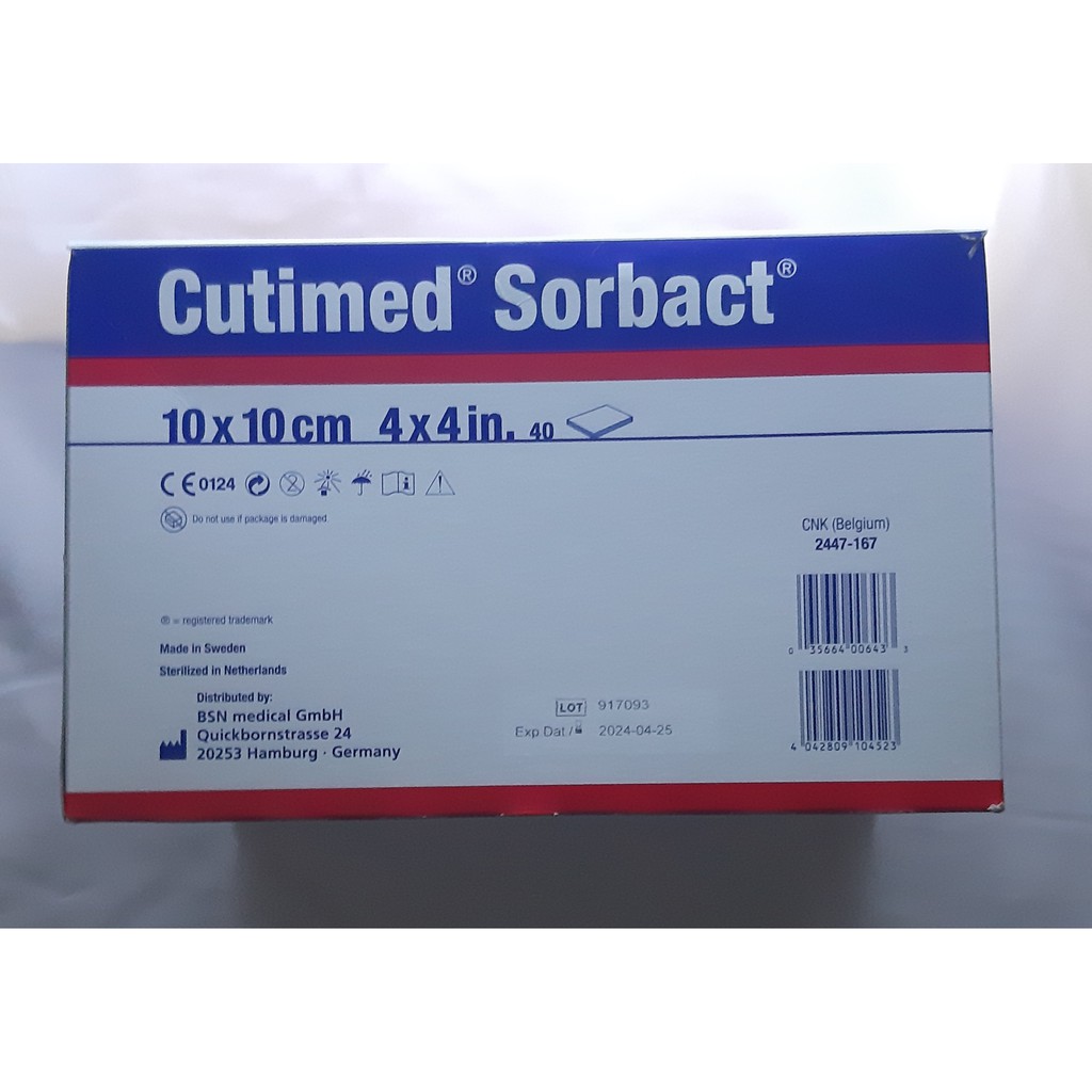 Cutimed Sorbact 10x10