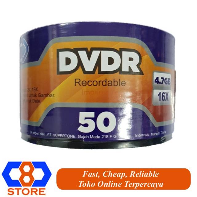 DVD BLANK DVDR SPC DVD-R SPC RESMI 50 PCS